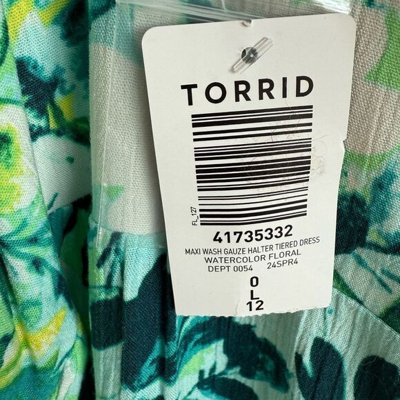 Torrid Maxi Gauze Halter Tiered Dress - Picture 7 of 8